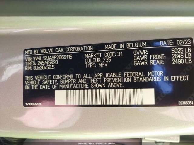 2023 VOLVO XC40 YV4L12UA9P2066115 Photo 8