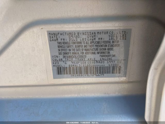 2020 NISSAN SENTRA 3N1AB8CV3LY296679 Photo 8