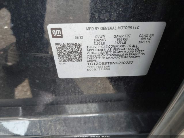 2022 CHEVROLET MALIBU 1G1ZD5ST0NF210787 Photo 8