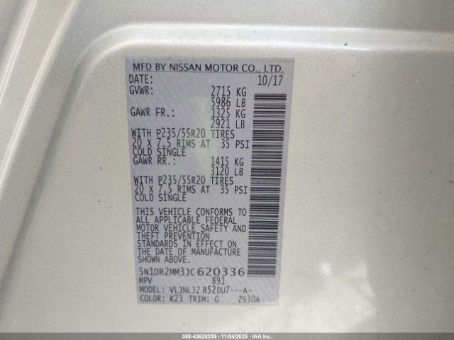 2018 NISSAN PATHFINDER 5N1DR2MM3JC620336 Photo 8