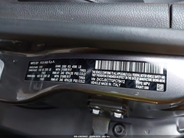 ZACCJBCT7GPC78412 Jeep Renegade Trailhawk