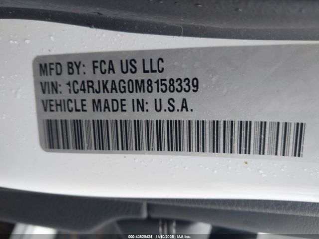 2021 JEEP GRAND CHEROKEE L 1C4RJKAG0M8158339 Photo 8