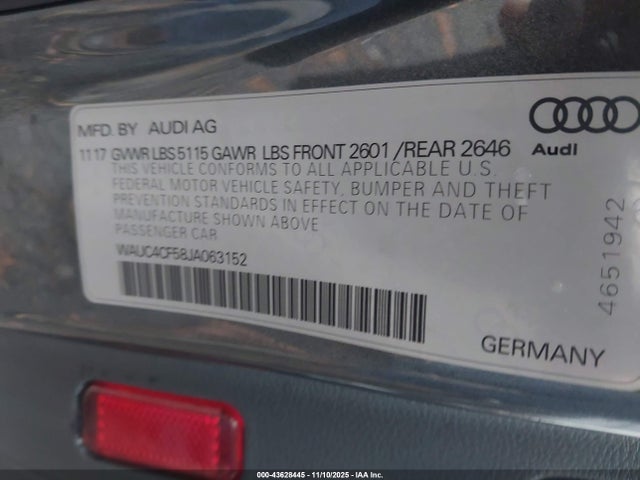 2018 AUDI S5 WAUC4CF58JA063152 Photo 8
