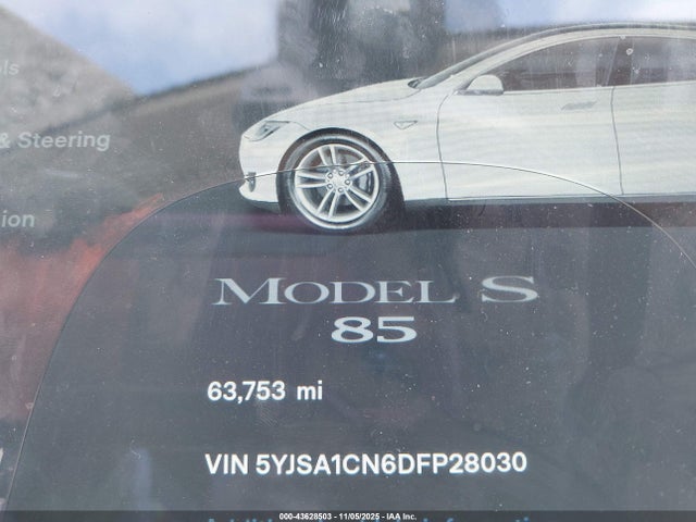 Aukcja sprzedaży 2013 Tesla Model S, vin: 5YJSA1CN6DFP28030, numer aukcji: 43628503