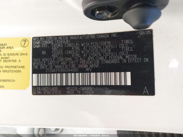 2006 LEXUS RX 330 2T2GA31UX6C044600 Photo 8