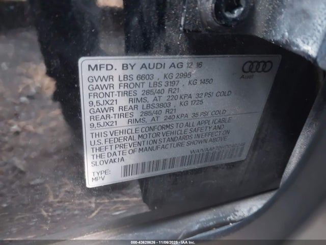2017 AUDI Q7 WA1VAAF79HD040248 Photo 8