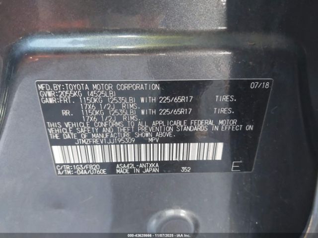 2018 TOYOTA RAV4 JTMZFREV1JJ195309 Photo 8