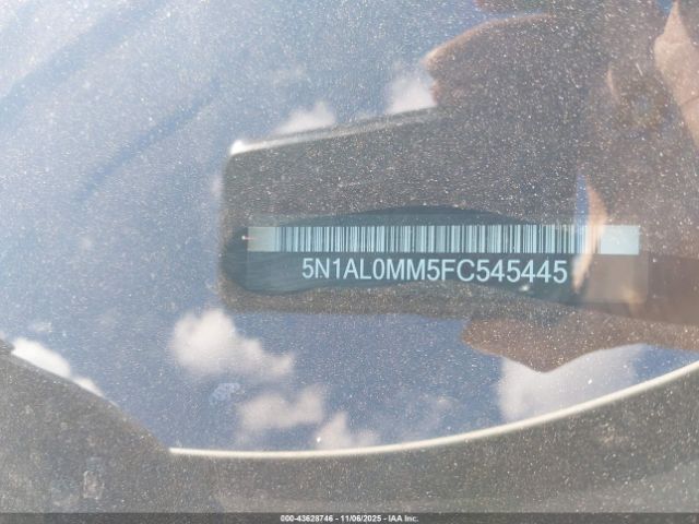 2015 INFINITI QX60 5N1AL0MM5FC545445 Photo 8