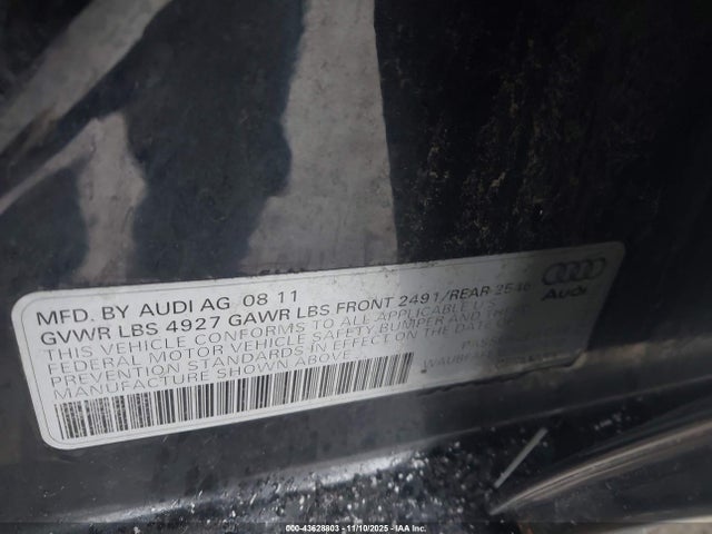 2012 AUDI A4 WAUBFAFL1CN007512 Photo 8