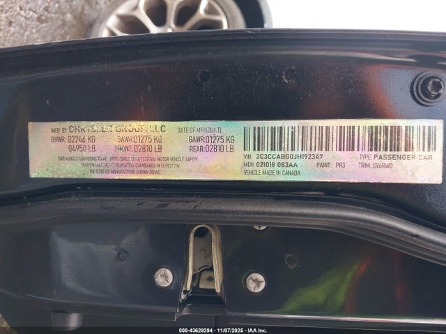 2018 CHRYSLER 300 2C3CCABG0JH192347 Photo 8