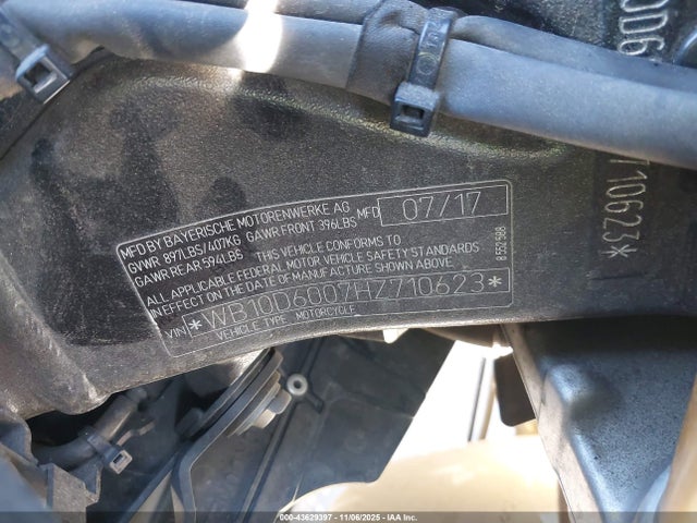 BMW S 1000 Rr 2017 WB10D6007HZ710623 Image 10