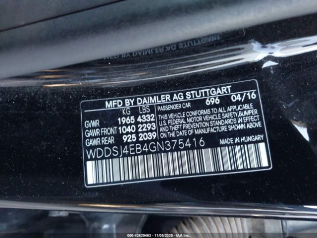 2016 MERCEDES-BENZ CLA 250 WDDSJ4EB4GN375416 Photo 8