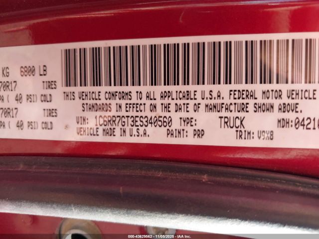 2014 RAM 1500 1C6RR7GT3ES340560 Photo 8