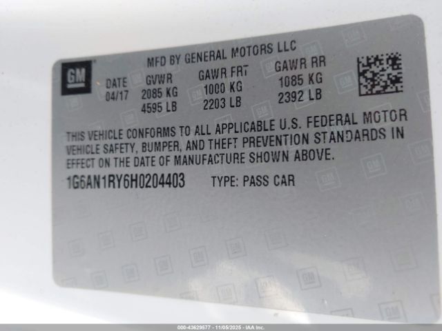 2017 CADILLAC ATS-V 1G6AN1RY6H0204403 Photo 8