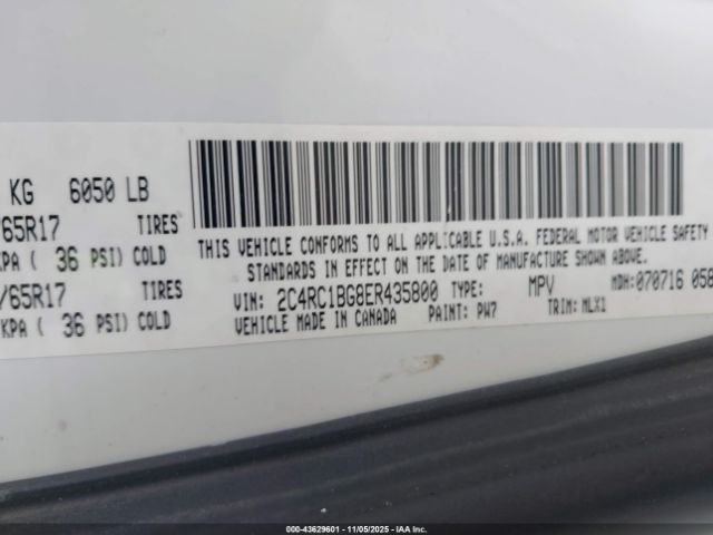 2014 CHRYSLER TOWN & COUNTRY 2C4RC1BG8ER435800 Photo 8