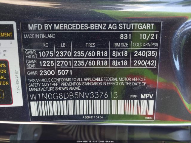 2022 MERCEDES-BENZ GLC 300 W1N0G8DB5NV337613 Photo 8