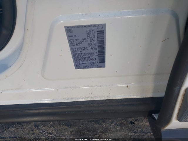 43629727 :رقم المزاد ، 5N1CL0MM8EC528694 vin ، 2014 Infiniti Qx60 Hybrid مزاد بيع
