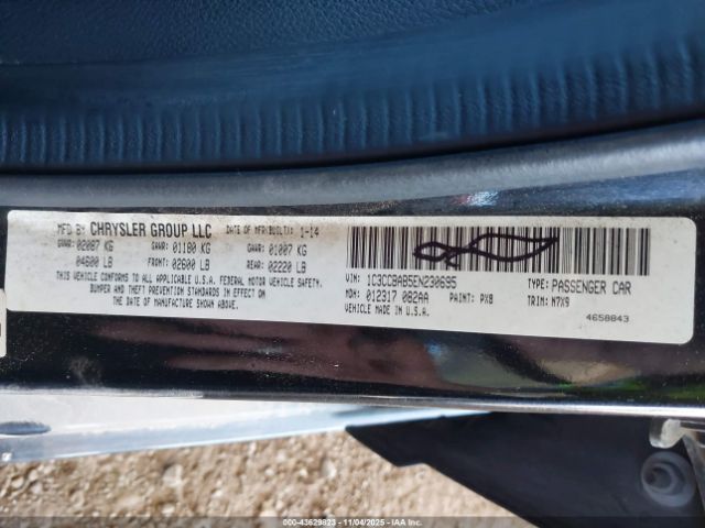 2014 CHRYSLER 200 1C3CCBAB5EN230695 Photo 8