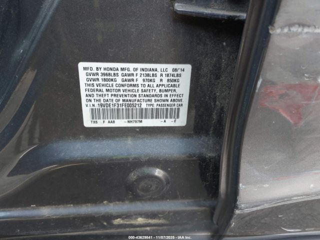 2015 ACURA ILX 19VDE1F31FE005212 Photo 8