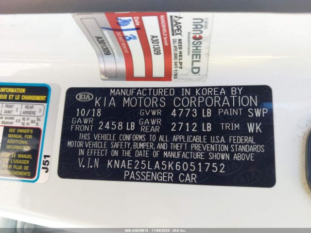 2019 KIA STINGER KNAE25LA5K6051752 Photo 8