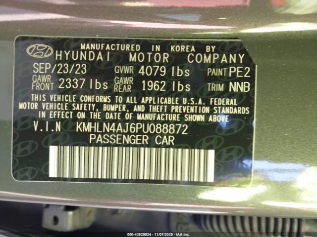 2023 HYUNDAI ELANTRA HYBRID KMHLN4AJ6PU088872 Photo 8