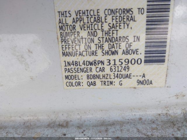 2023 NISSAN ALTIMA 1N4BL4DW8PN315900 Photo 8