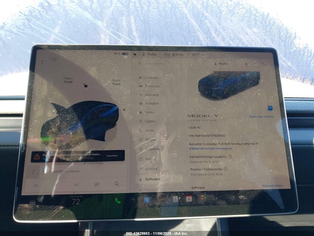 43629983 :رقم المزاد ، 7SAYGDED1TF425642 vin ، 2026 Tesla Model Y Rwd مزاد بيع