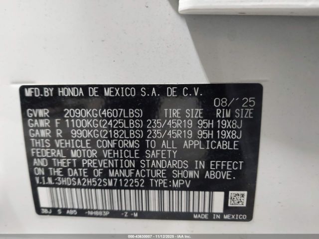 2025 ACURA ADX 3HDSA2H52SM712252 Photo 8