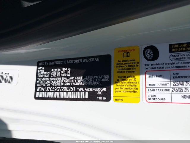 2016 BMW M235I WBA1J7C59GV290251 Photo 8