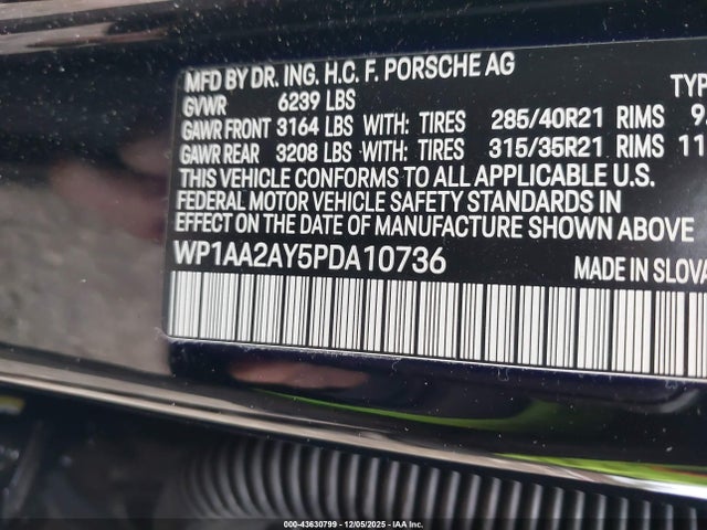 2023 PORSCHE CAYENNE WP1AA2AY5PDA10736 Photo 8