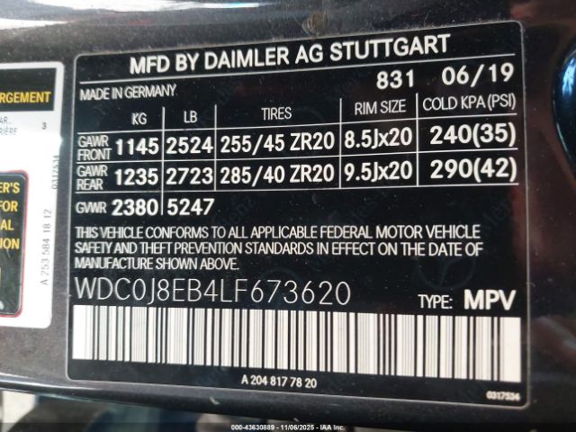 2020 MERCEDES-BENZ GLC 300 COUPE WDC0J8EB4LF673620 Photo 8