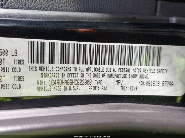 2017 DODGE DURANGO 1C4RDHAG6HC623008 Photo 8