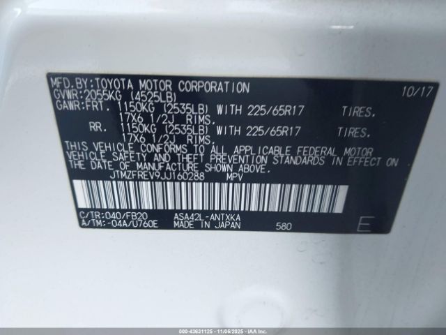 2018 TOYOTA RAV4 JTMZFREV9JJ160288 Photo 8