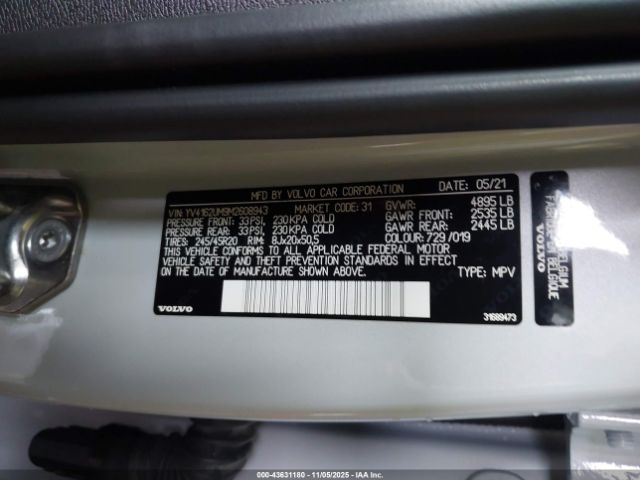 2021 VOLVO XC40 YV4162UM9M2608943 Photo 8
