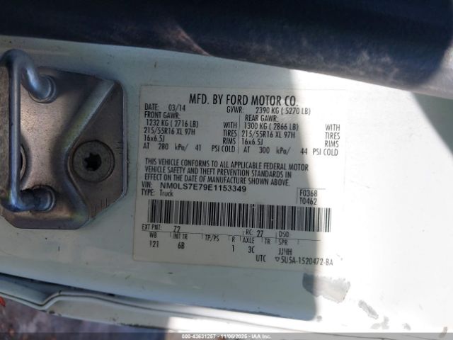 2014 FORD TRANSIT CONNECT NM0LS7E79E1153349 Photo 8