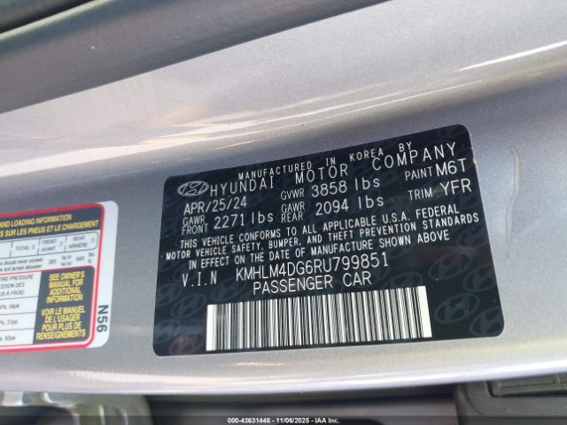 2024 HYUNDAI ELANTRA KMHLM4DG6RU799851 Photo 8