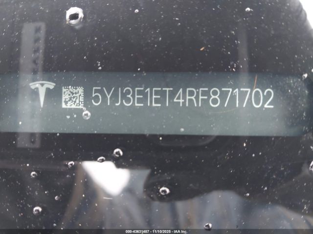 2024 TESLA MODEL 3 5YJ3E1ET4RF871702 Photo 8