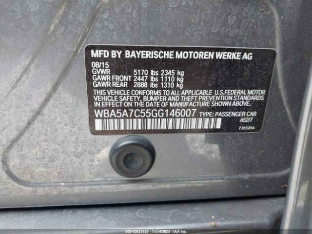 2016 BMW 528I WBA5A7C55GG146007 Photo 8