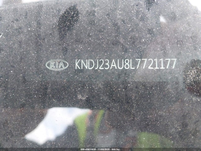 43631639 :رقم المزاد ، KNDJ23AU8L7721177 vin ، 2020 Kia Soul S مزاد بيع
