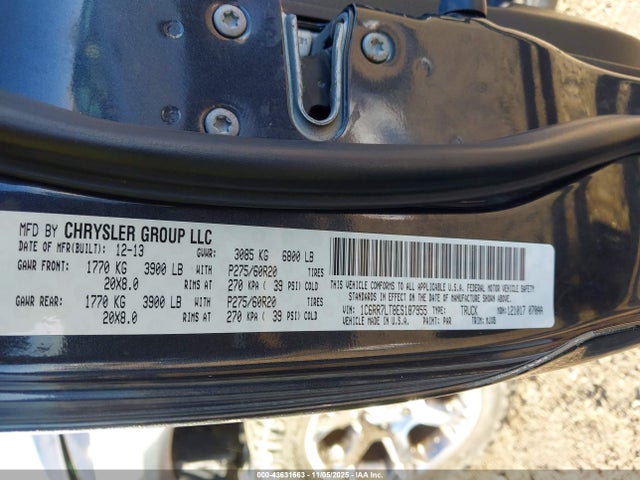 2014 RAM 1500 1C6RR7LT8ES187955 Photo 8