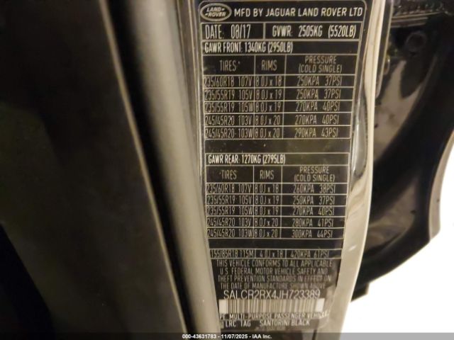 2018 LAND ROVER DISCOVERY SPORT SALCR2RX4JH723389 Photo 8