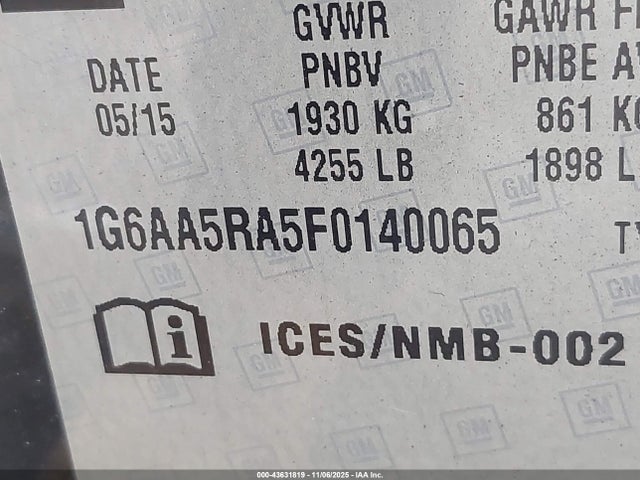 2015 CADILLAC ATS 1G6AA5RA5F0140065 Photo 8