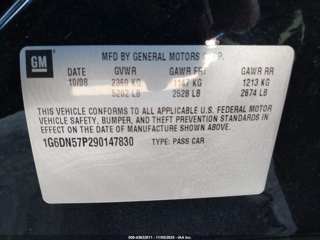2009 CADILLAC CTS-V 1G6DN57P290147830 Photo 8