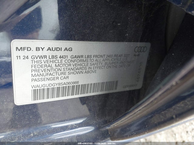 2025 AUDI A3 WAUGUDGY8SA060866 Photo 8