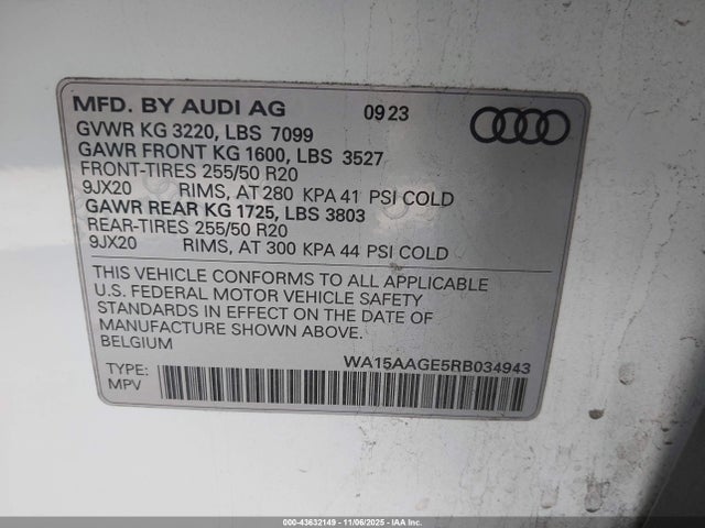 2024 AUDI Q8 E-TRON WA15AAGE5RB034943 Photo 8