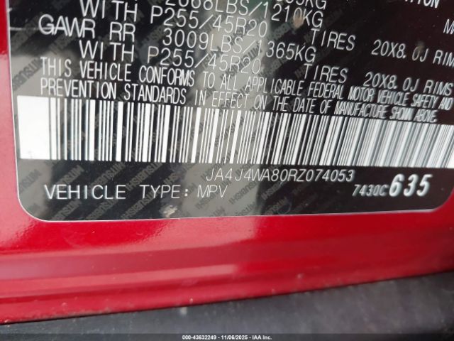 2024 MITSUBISHI OUTLANDER JA4J4WA80RZ074053 Photo 8