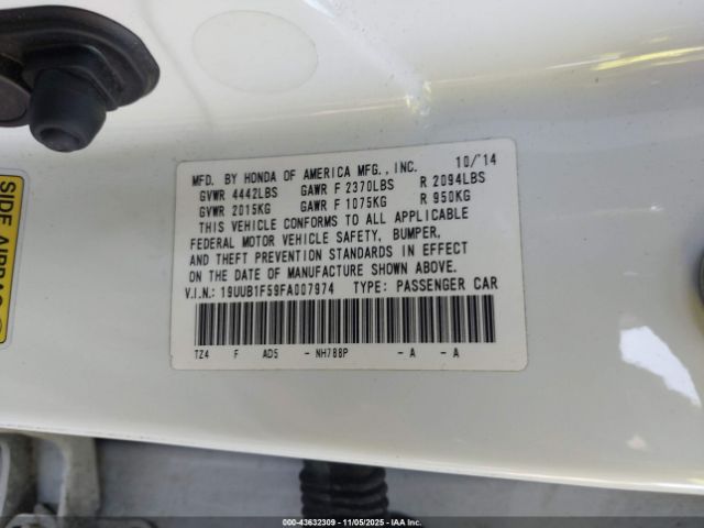 2015 ACURA TLX 19UUB1F59FA007974 Photo 8