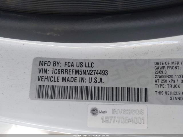 2022 RAM 1500 1C6RREFM5NN274493 Photo 8