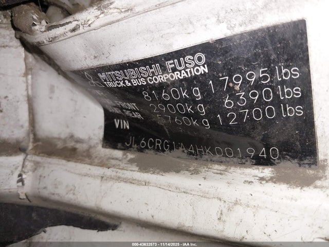 JL6CRG1A4HK001940 Mitsubishi Fec92s