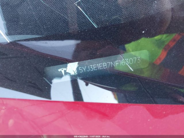 2022 TESLA MODEL 3 5YJ3E1EB7NF163073 Photo 8